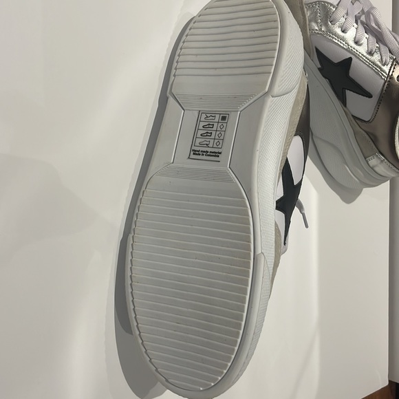 Pink Lily Cleo Pewter and Black Star Sneakers - Picture 4 of 5